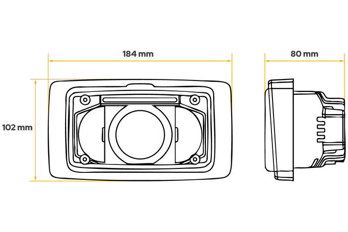 TT Technology TT.16608 Εμπρόσθιο φως LED 3 λειτουργιών 12xLED 3150lm για Fendt