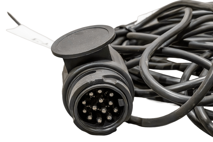 PLUG MANTES ηλεκτρική εγκατάσταση καλωδίωση ρυμούλκησης 5,5 m 13 ακροδεκτών μπαγιονέτες 2x 5 ακροδεκτών