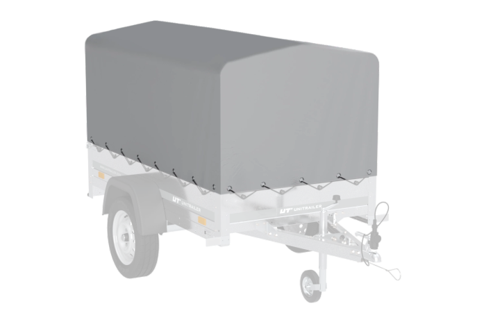 OUTLET Κάλυμμα πλαισίου h-800 UNITRAILER μουσαμάς για ρυμουλκούμενο 200x106cm GARDEN 200 KIPP