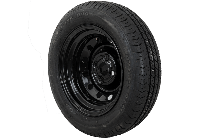 OUTLET Τροχός τρέιλερ ΕΛΑΣΤΙΚΟ LINGLONG 155/70 R13 75N UNITRAILER RIM μαύρο 4Jx13"H2 4x100 ET:30