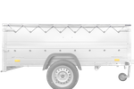H-0 επίπεδο πλαίσιο με κάλυμμα μουσαμά για το τρέιλερ UNITRAILER GARDEN TRAILER 230 KIPP