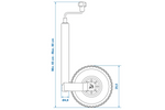 Τροχός jockey ProPlus 341507 150kg 48mm 650-880mm